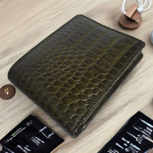 Jhuviph GW 06 – Green Textured Leather Gents Wallet