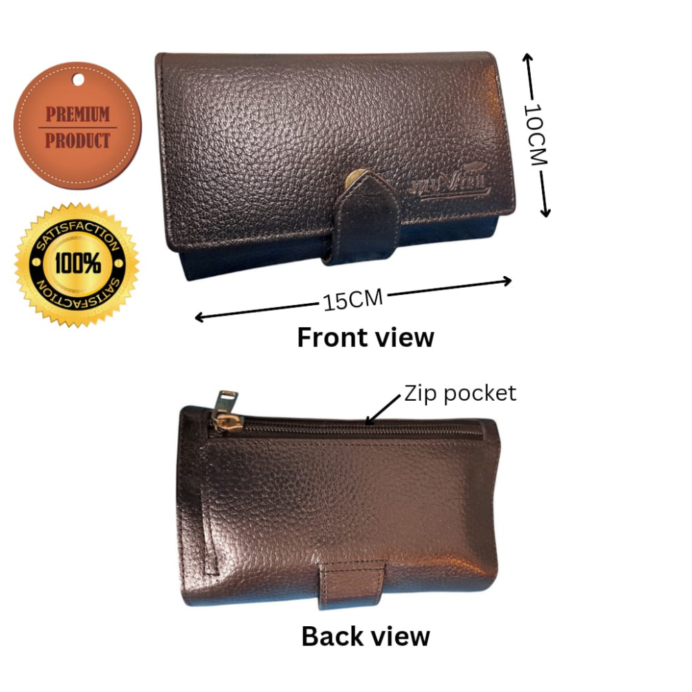 BLACK COLOUR LADIES LEATHER HAND PURSE LP 05