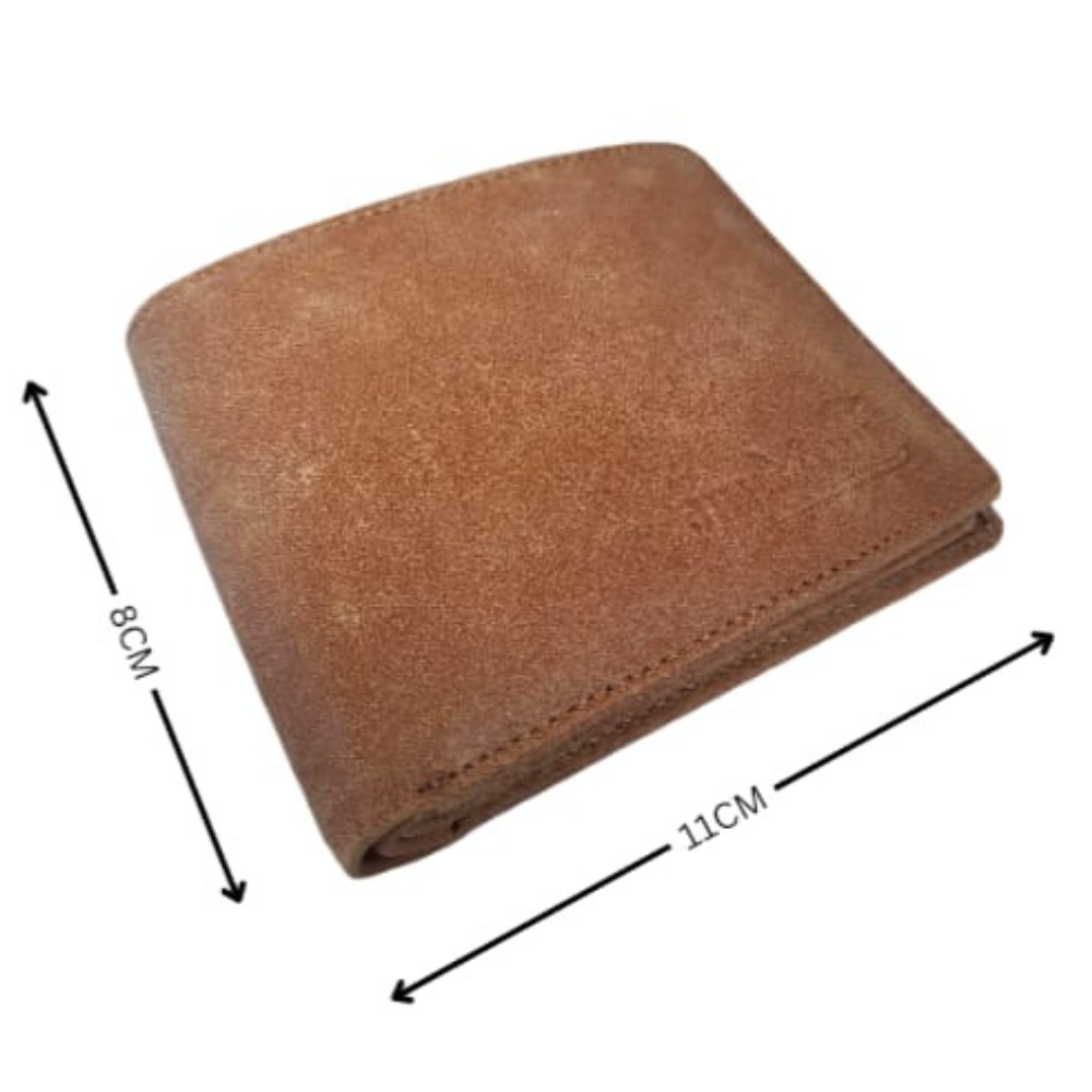 UNIQUE TEXTURE BROWN GENTS LEATHER WALLET GW 01